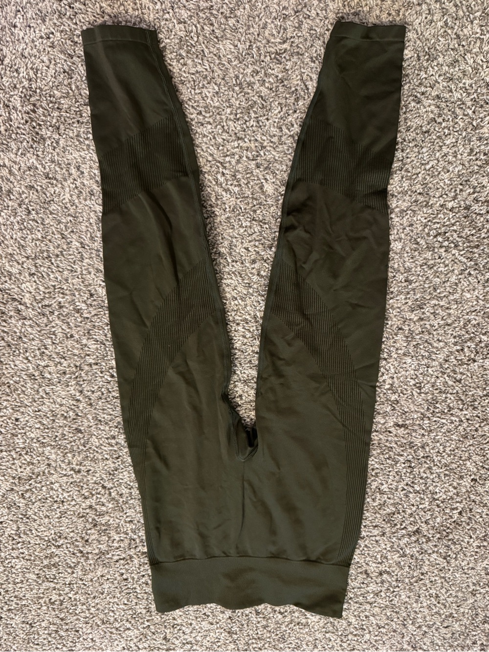 PINK Victoria's Secret Olive Green Seamless Leggings